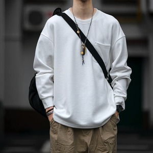 ★SIMPLE DESIGN ROUND NECK SWEATER　　　A0755