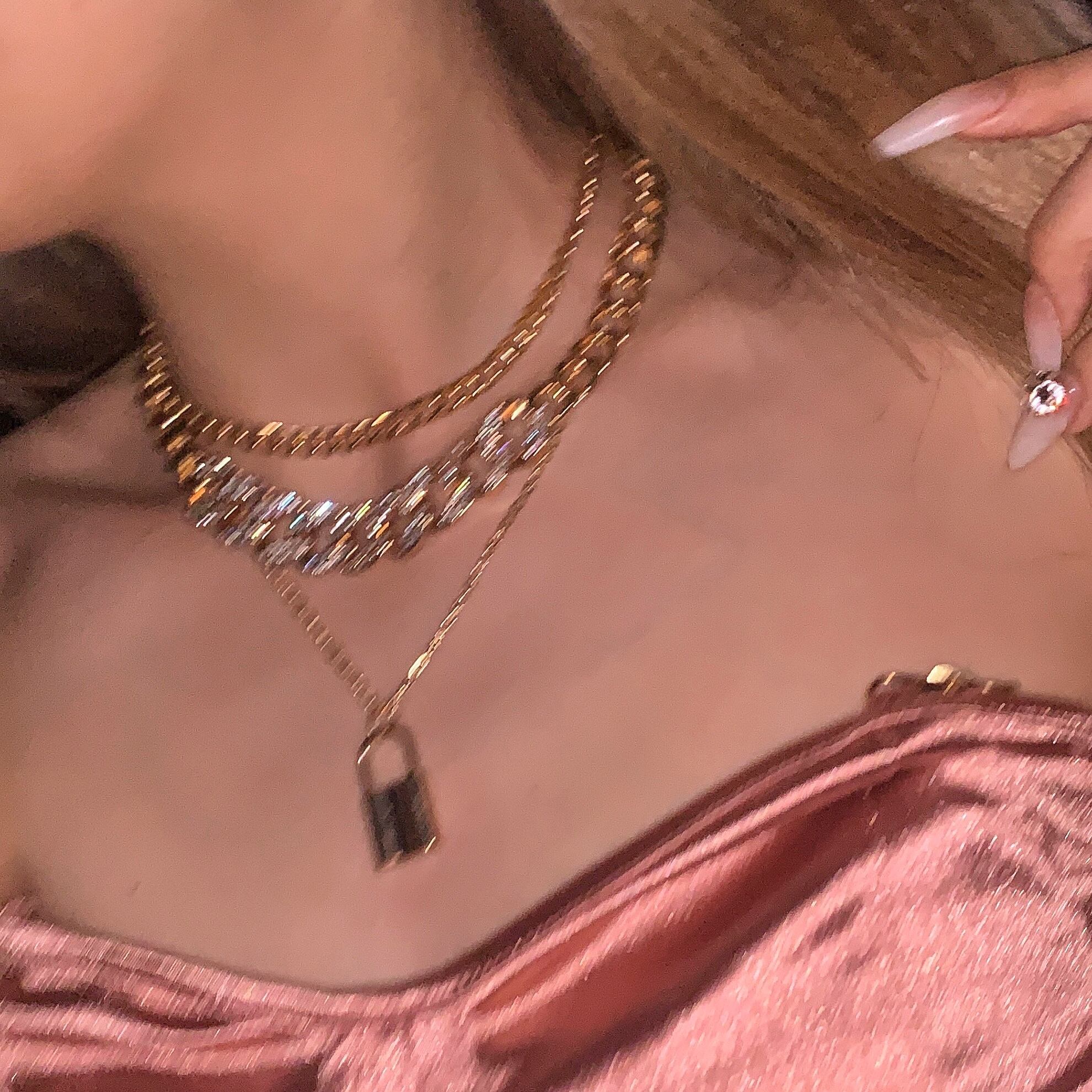 【eggももあちゃん着】《3layer》Key Cuban ネックレス／GLD | Bling Bling - jewelry - powered  by BASE