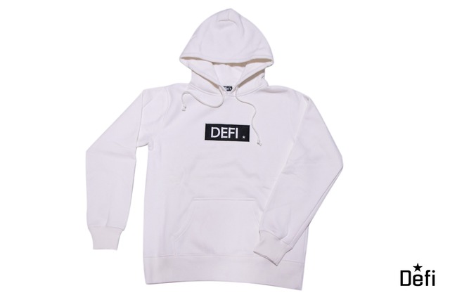 3D logo hoodie white