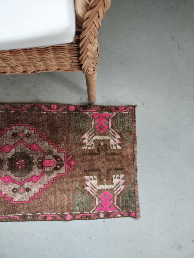 Turkish small rug 90✕45cm No.415