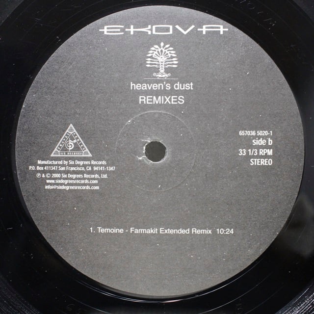 Ekova / Heaven's Dust (Remixes) [657036 5020-1] - 画像4