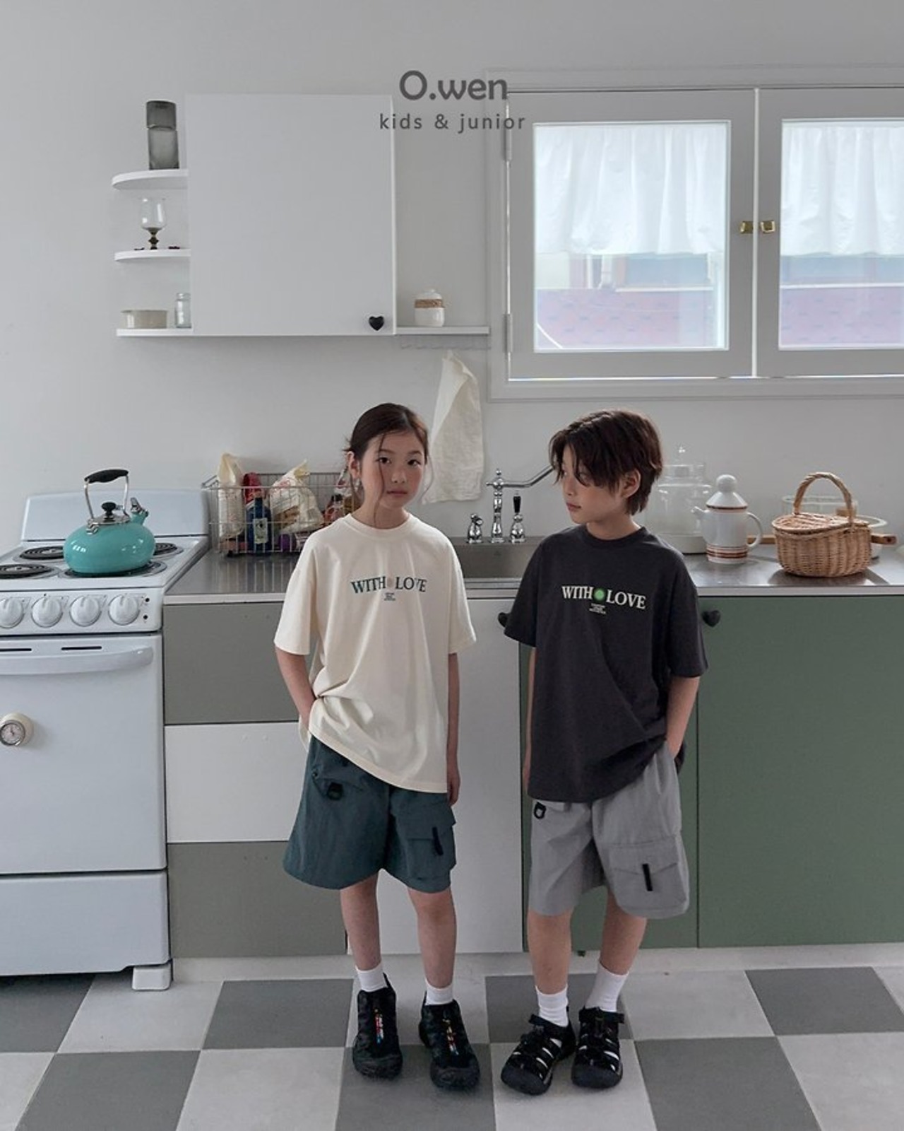 [O.wen] Withlove Short sleeve T-shirt (JS/JM/JL/JXL) / [오웬] 위드러브반팔티 (JS/JM/JL/JXL)