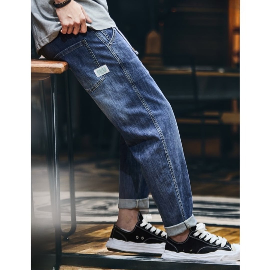 ベルト付き テーパードデニムパンツ 10932 | アメカジファッション専門