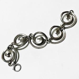 Vintage Sterling Swirl Bracelet