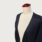 冷房対策にも◎ ゆったりと着れる ボタンレスカーディガン｜ネイビー｜サムネイル6