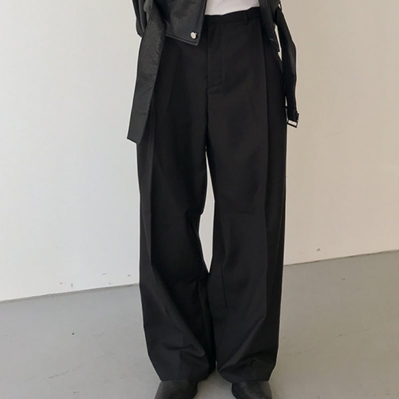 2タックワイドパンツ 2color MPA0057