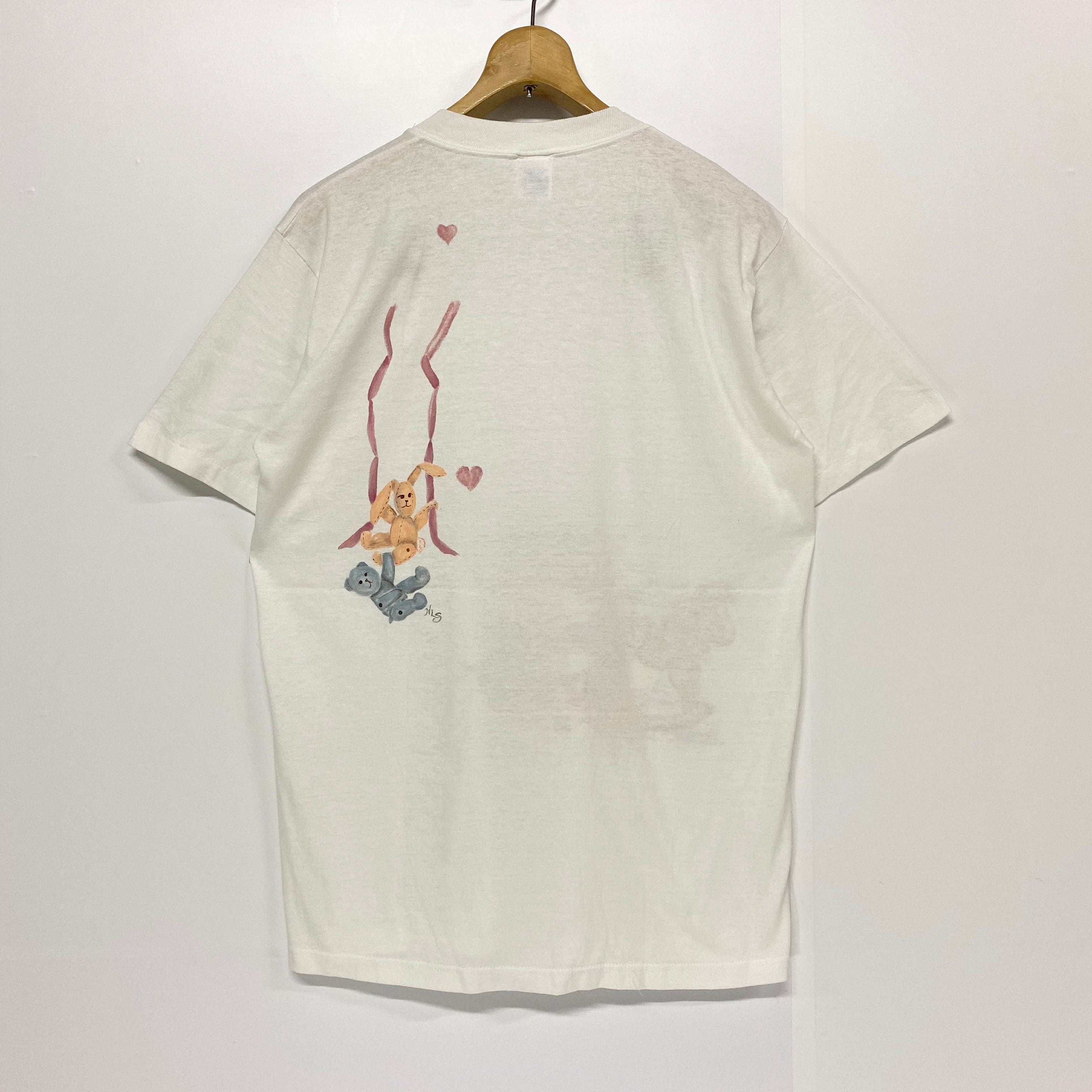 90年代 手描き 人形 アートTシャツ ヴィンテージ メンズL レディース