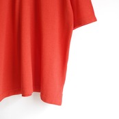 HATSKI Seed Stitch Polo S/S Tee Orange