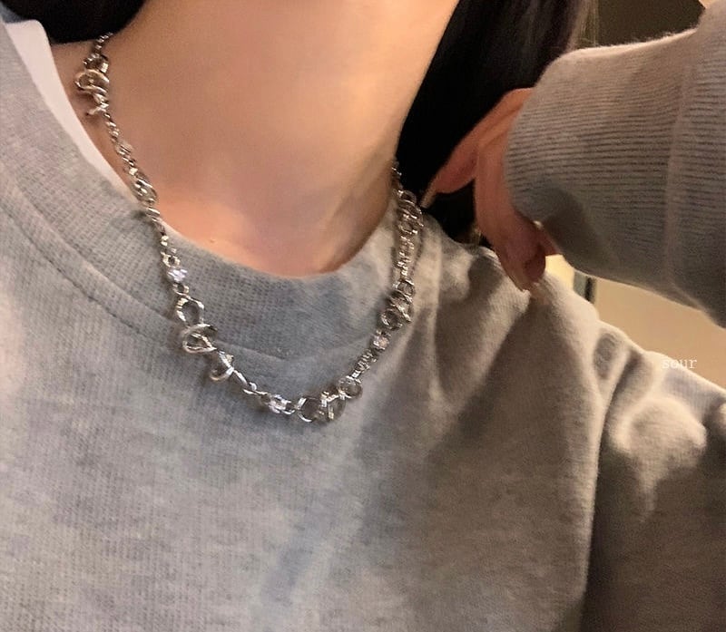 stainless nuance sliver neckless /シルバーニュアンスネックレス