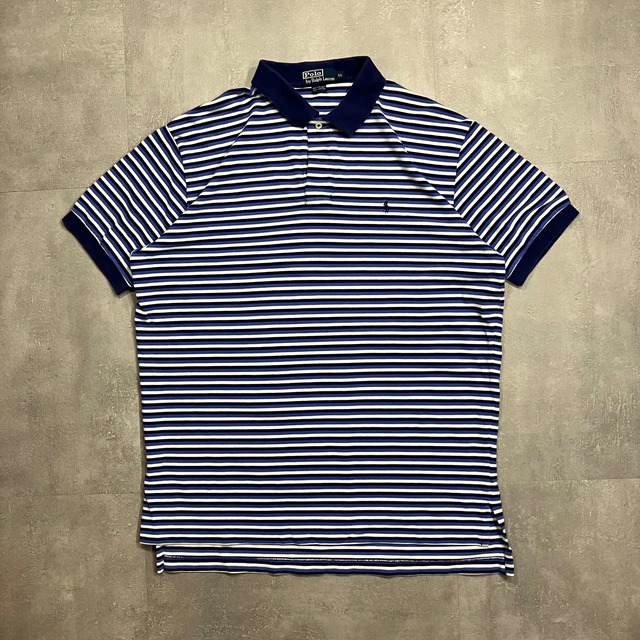 《XL size》polo Ralph Lauren ポロラルフローレン ポロシャツ ボーダー No.3838