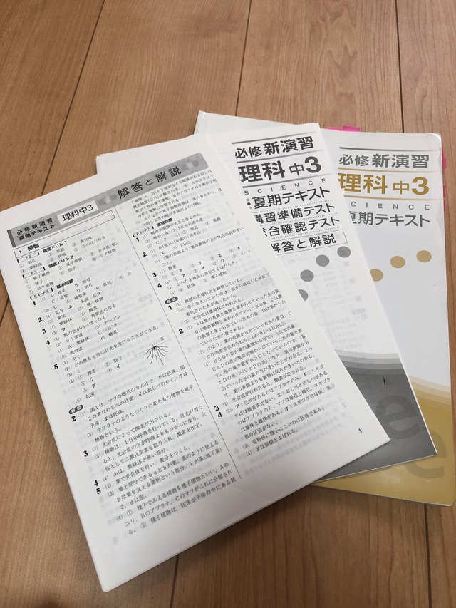 理科 中学3年 テキスト ゆきさん