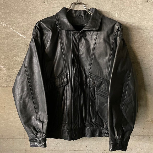 〖vintage〗A-2 cowleather short blouson jacket/牛革 短丈 ブルゾン ジャケット/xlsize/#1116