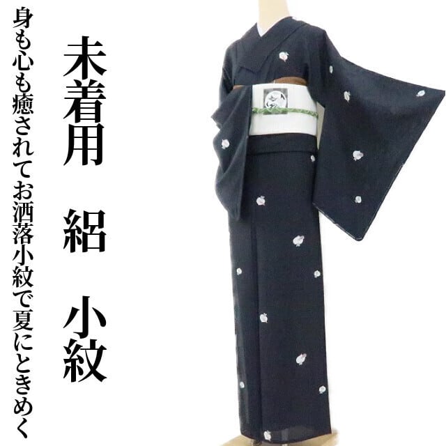 未着用 絽 野菜柄 夏着物“身も心も癒されてお洒落小紋で夏にときめく  