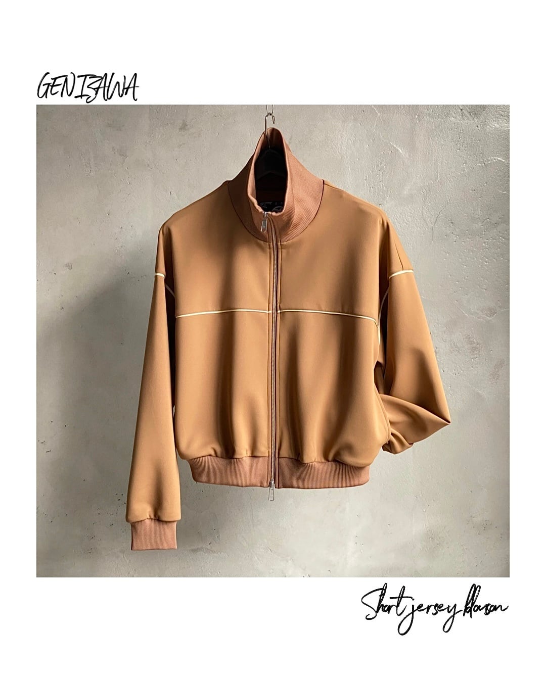 GEN IZAWA / Short jersey blouson 