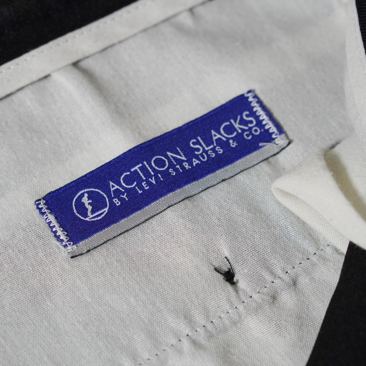 00s Levi's ACTION SLACKS BLACK [W37L29.5相当] 古着 - 11