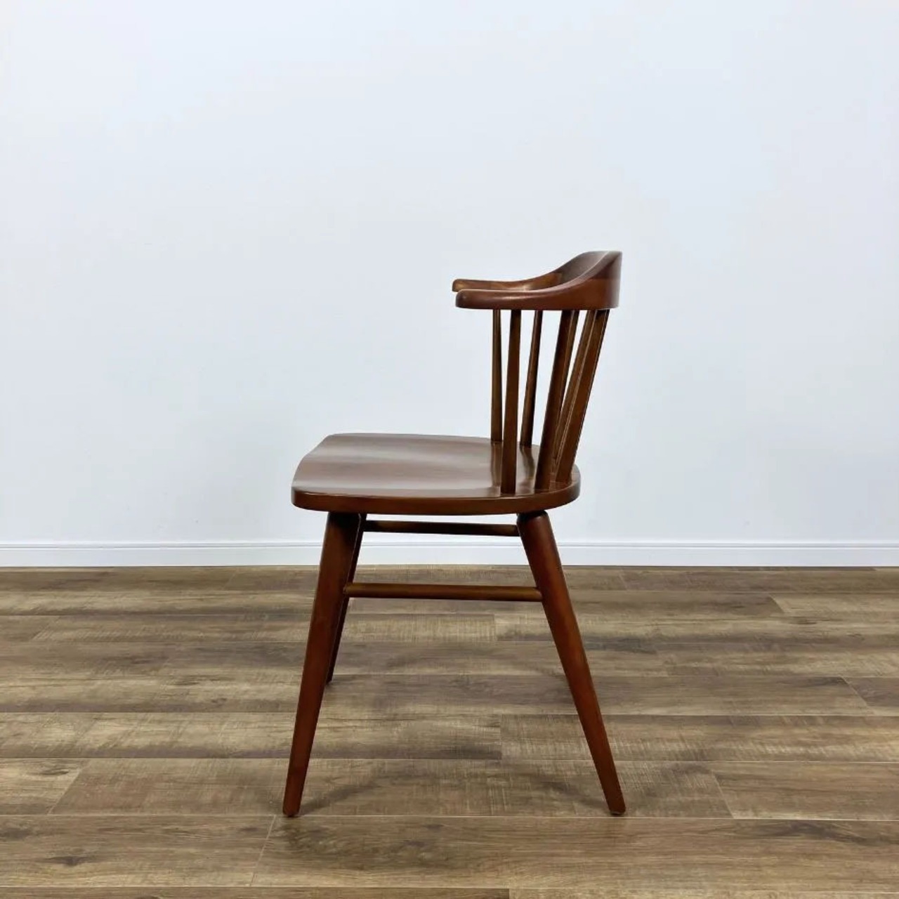 ACME Furniture WINDAN SIDE CHAIR アクメファニチャー ウィンダン サイド チェア ダイニングチェア ブラウン アーム付き【中古】【200サイズ】