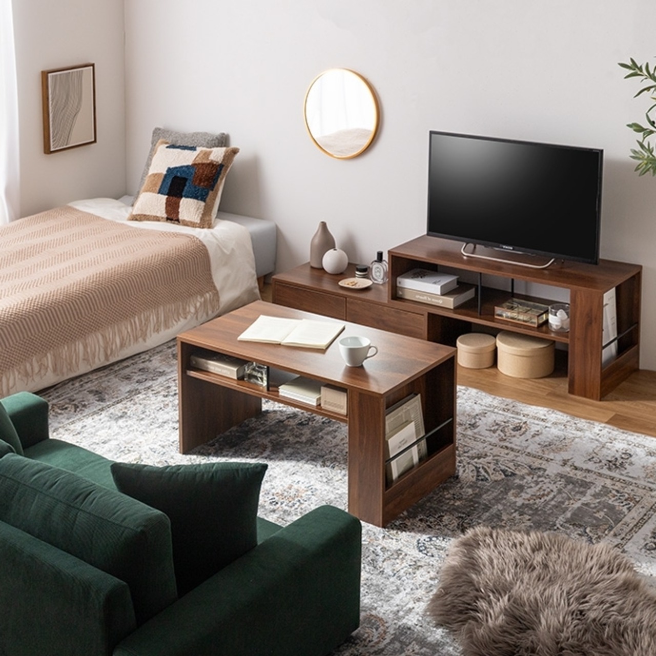 収納付き センターテーブル 幅80cm