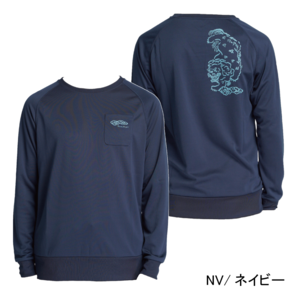 メンズ EVAEDGE ロングスリーブTシャツ（ネイビー）P821FLSM03