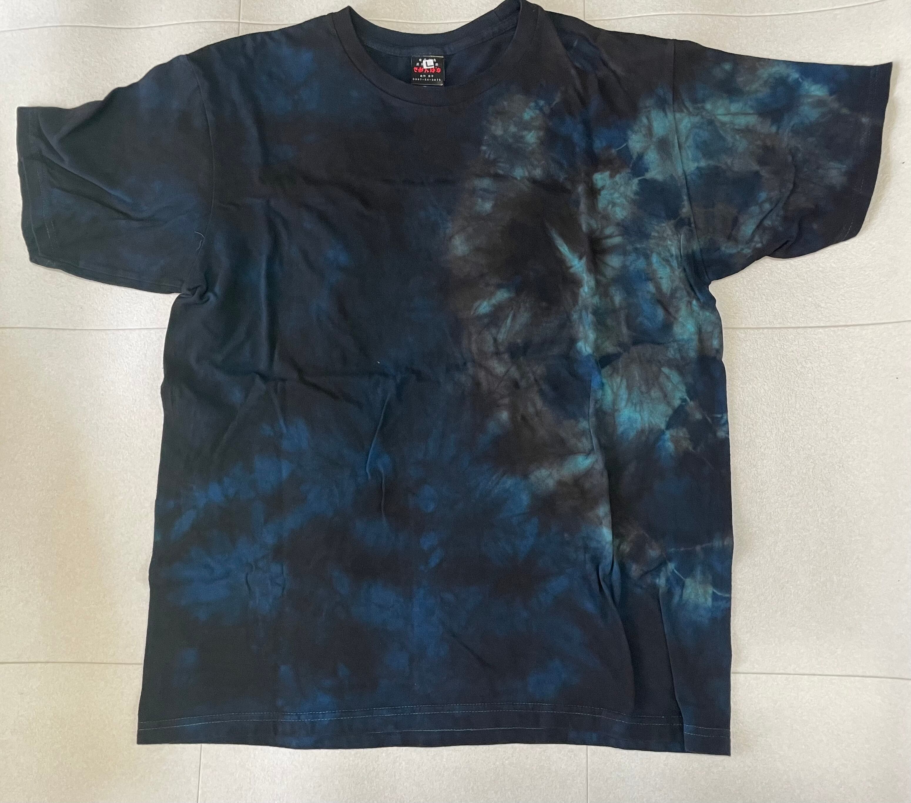 B/カジュアル泥藍Tシャツ/カオスの海/3L/男女兼用/送料無料