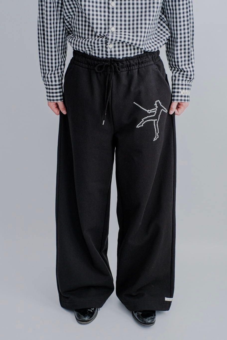 パンツ TSTS / GINGHAM PRINT SWEAT PANTS / BLACK TSTS / GINGHAM PRINT SWEAT PANTS / BLACK AND BLACK | ふぁいん