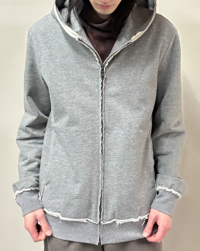 【wjk】inside out zip up hoodie