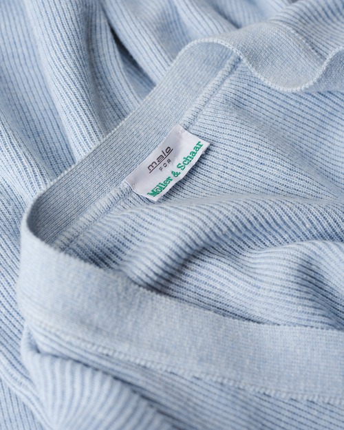 [1980s-] "malo" Cotton Rib Knit Cardigan for Möller & Schaar （Made in Italy）