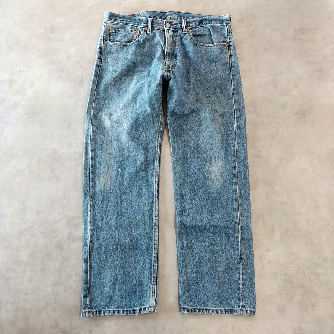 リーバイス505 Levis W36 ブルーデニム ボトム ヒゲ 青 14094