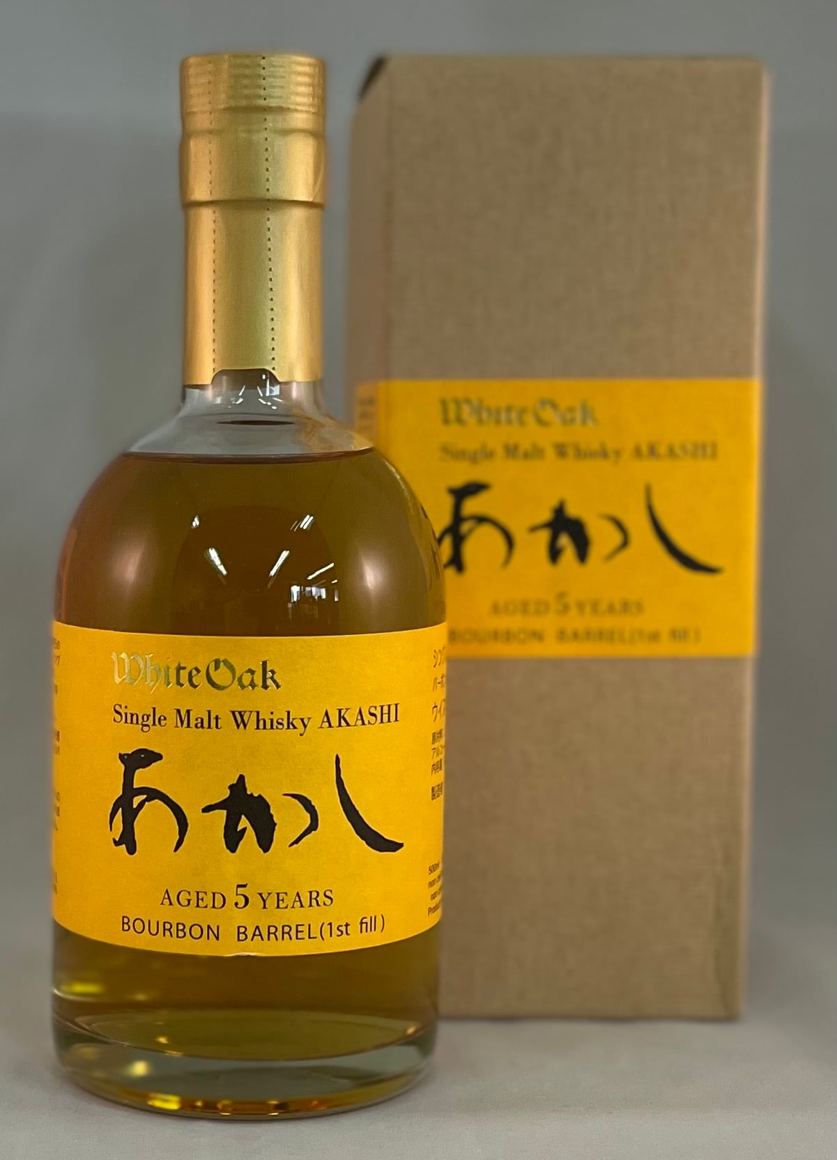 ウィスキーあかしバーボンバレル4年箱あり