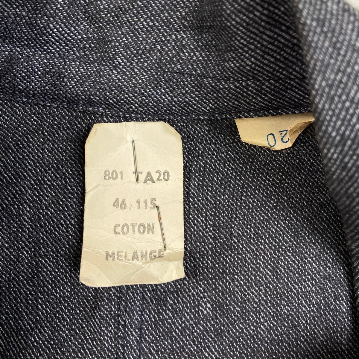 DEAD STOCK NOS 50年代 ブラックシャンブレー 黒シャン フレンチワーク