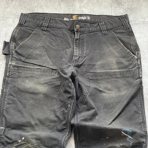 ブラック ダブルニー Carhartt 103340 34×30 詳細写真4