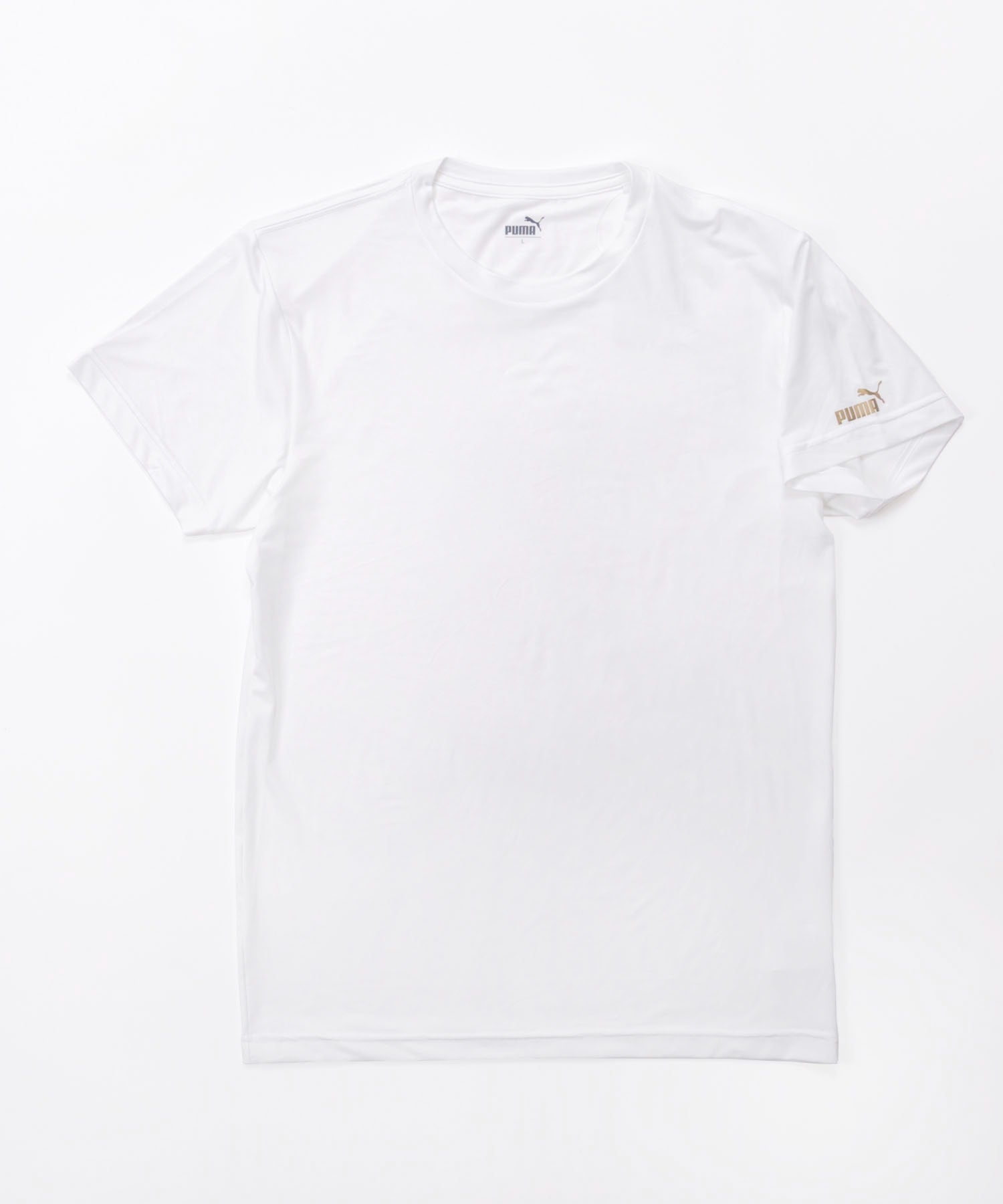 PUMA KING ホワイト ブラック Vネックシャツ PUMA KING Vネックシャツ ホワイト/ブラック