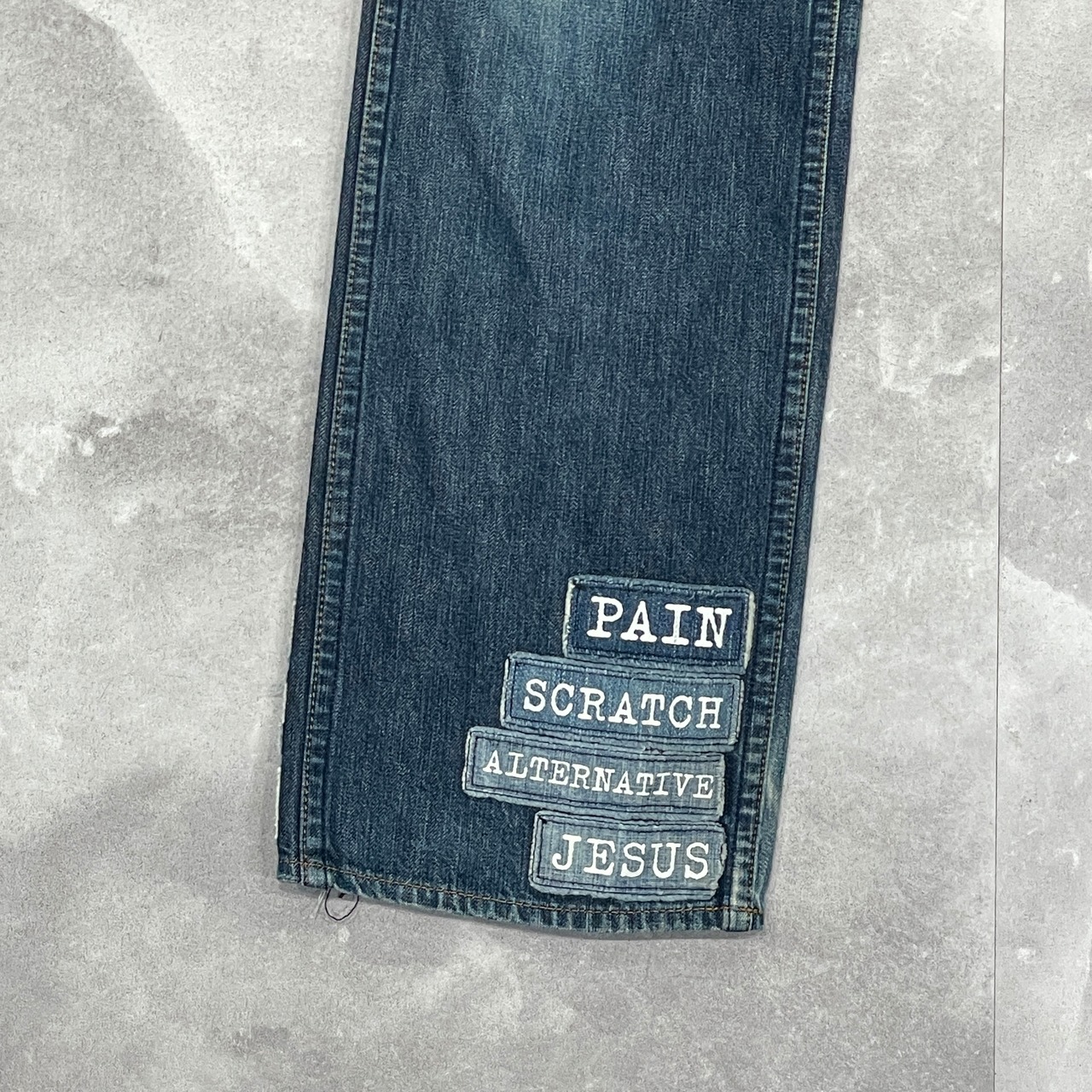 NUMBER (N)INE【ナンバーナイン】02SS patchwork denim pants | Lusty