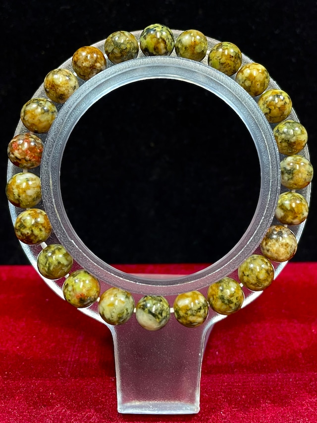 3) 超ゼロ磁場パワー！「蓮花山ゼロ磁場」無限大♾️ブレスレット8mm(グリーン)