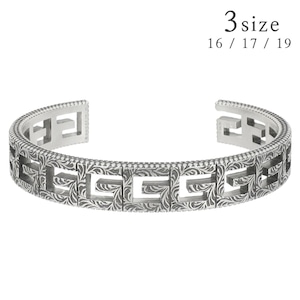 New GUCCI グッチ ブレスレット スクエアG カフブレスレット スターリングシルバー SV925 新品