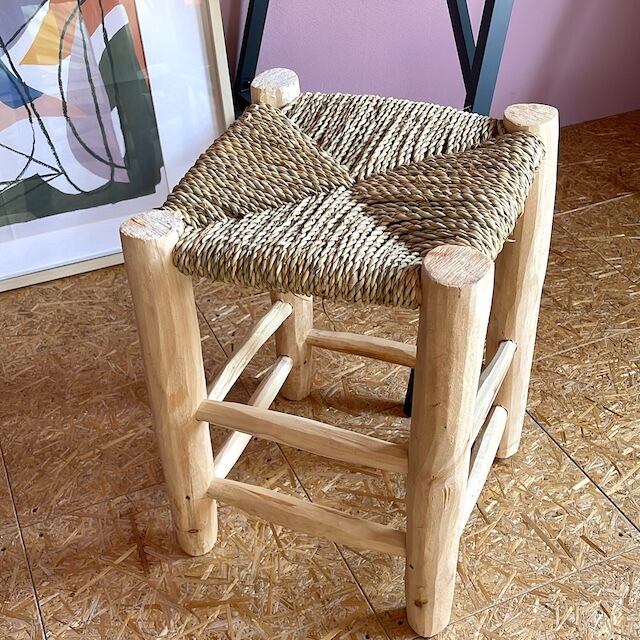 Moroccan wooden chair モロッコ ドーム木椅子 w30×30×h42cm (1)