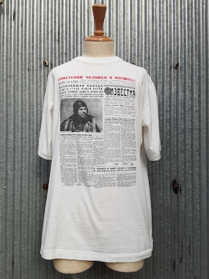 "HIS" Newspaper print T-shirt / "HIS" 新聞プリント Tシャツ