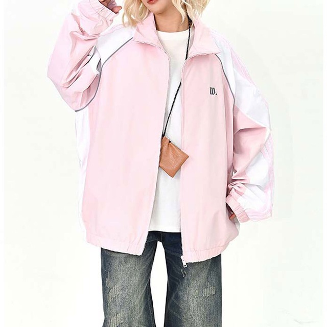 スポーティラインアクセントジップブルゾン 2col   R01489