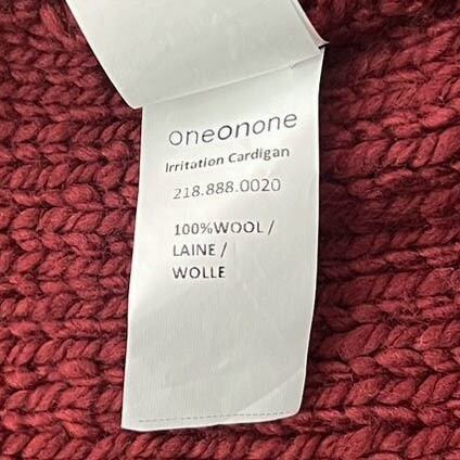 [NEW]ONE ON ONE handmade fringe knit cardigan