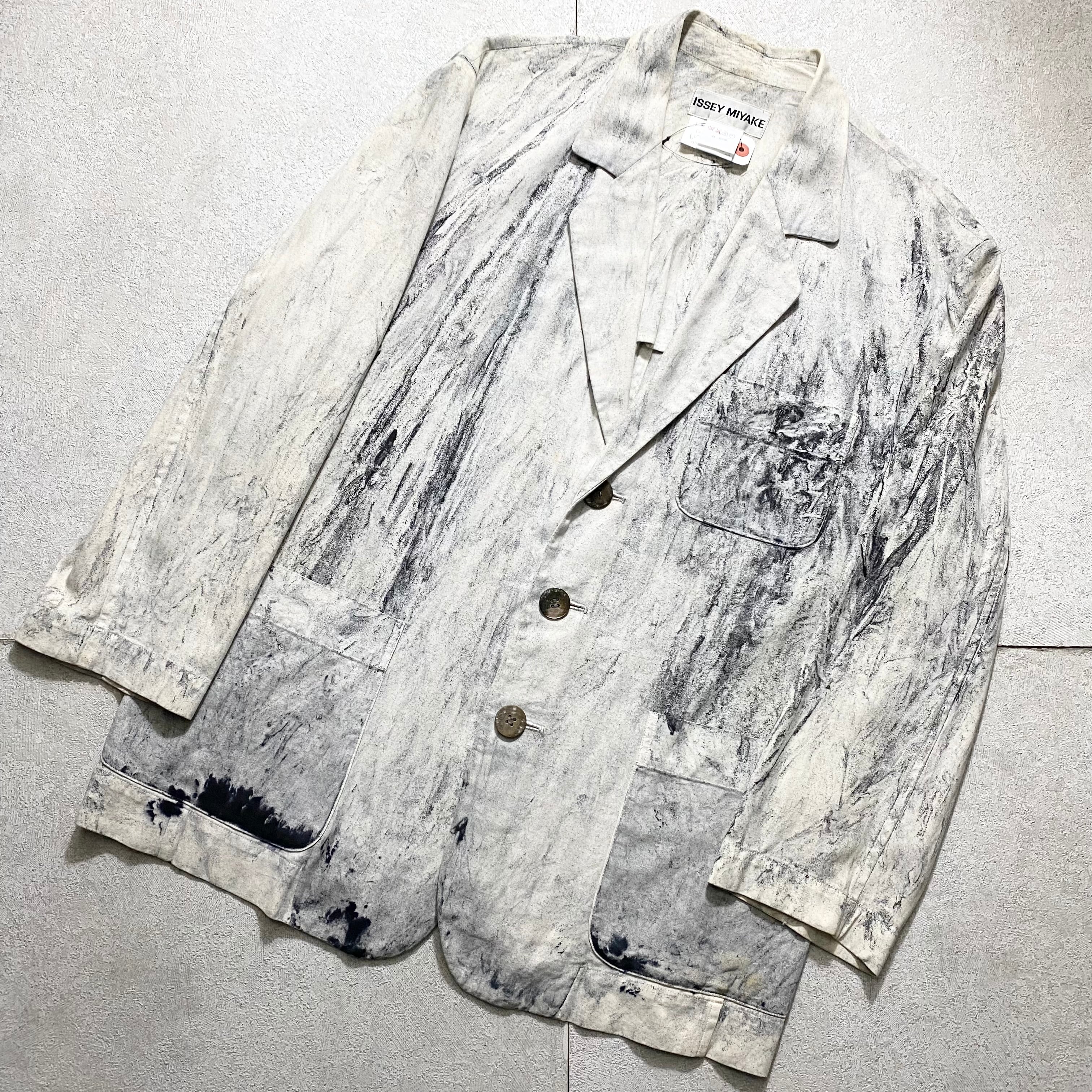 ISSEY MIYAKE marble print tailored jacket | NOIR ONLINE