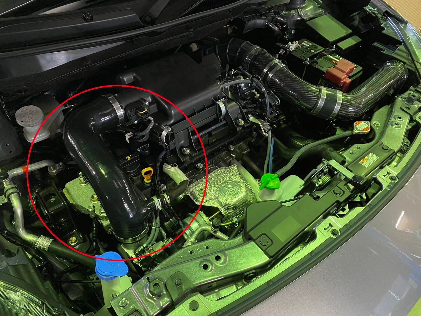 ファンクション2点セット 強化サクションホース/ブラック(ZC33S-MT/AT用) | N-TEC NAGOYA