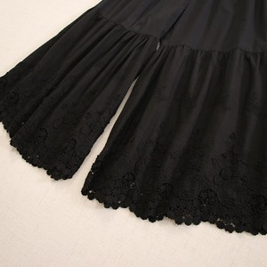 コットンレースフレアペチパンツ 4カラー　Y 11154