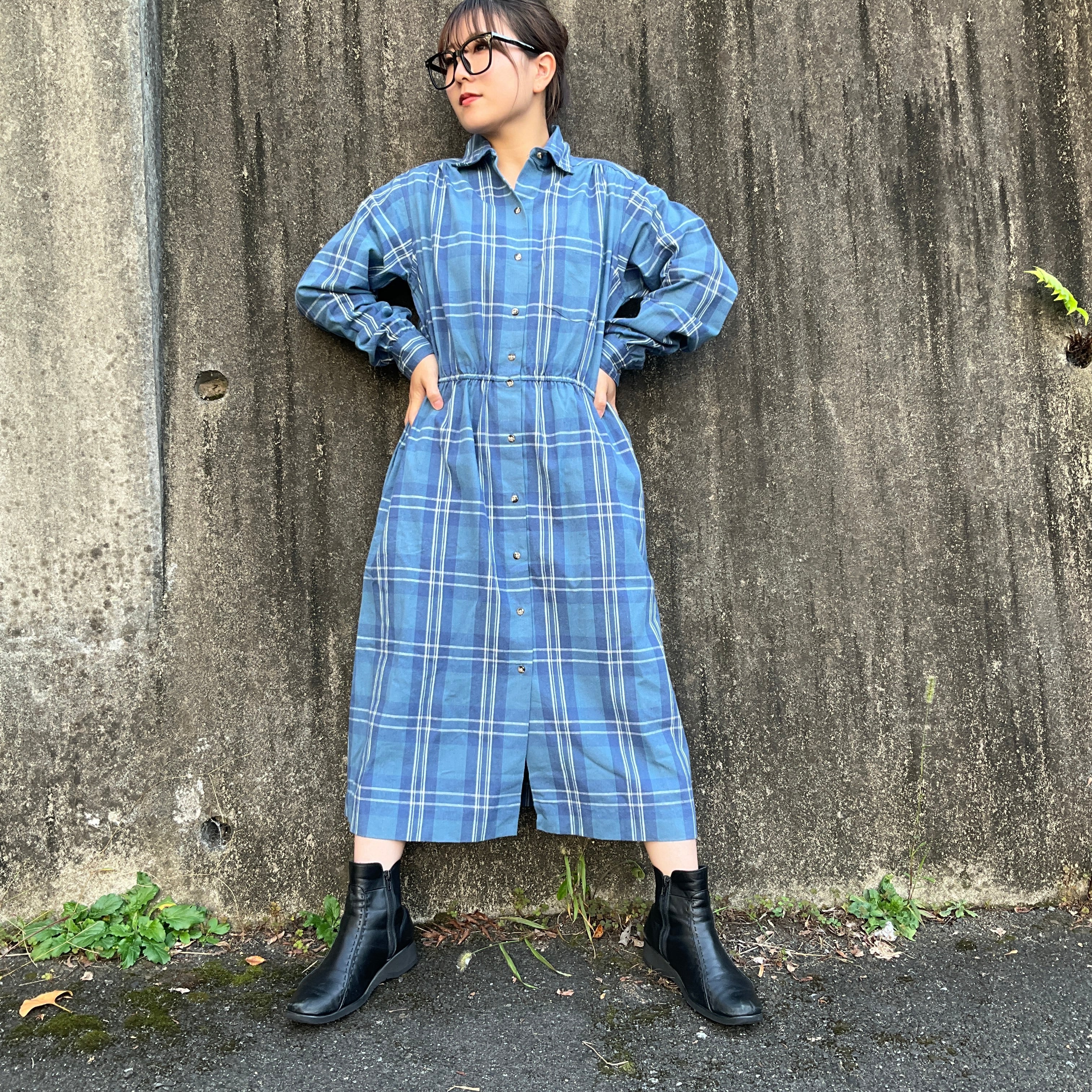 USA製 80年代 80s L.L.Bean エルエルビーン チェック柄 ロング USA製 80年代 80s L.L.Bean エルエルビーン チェック柄 ロング