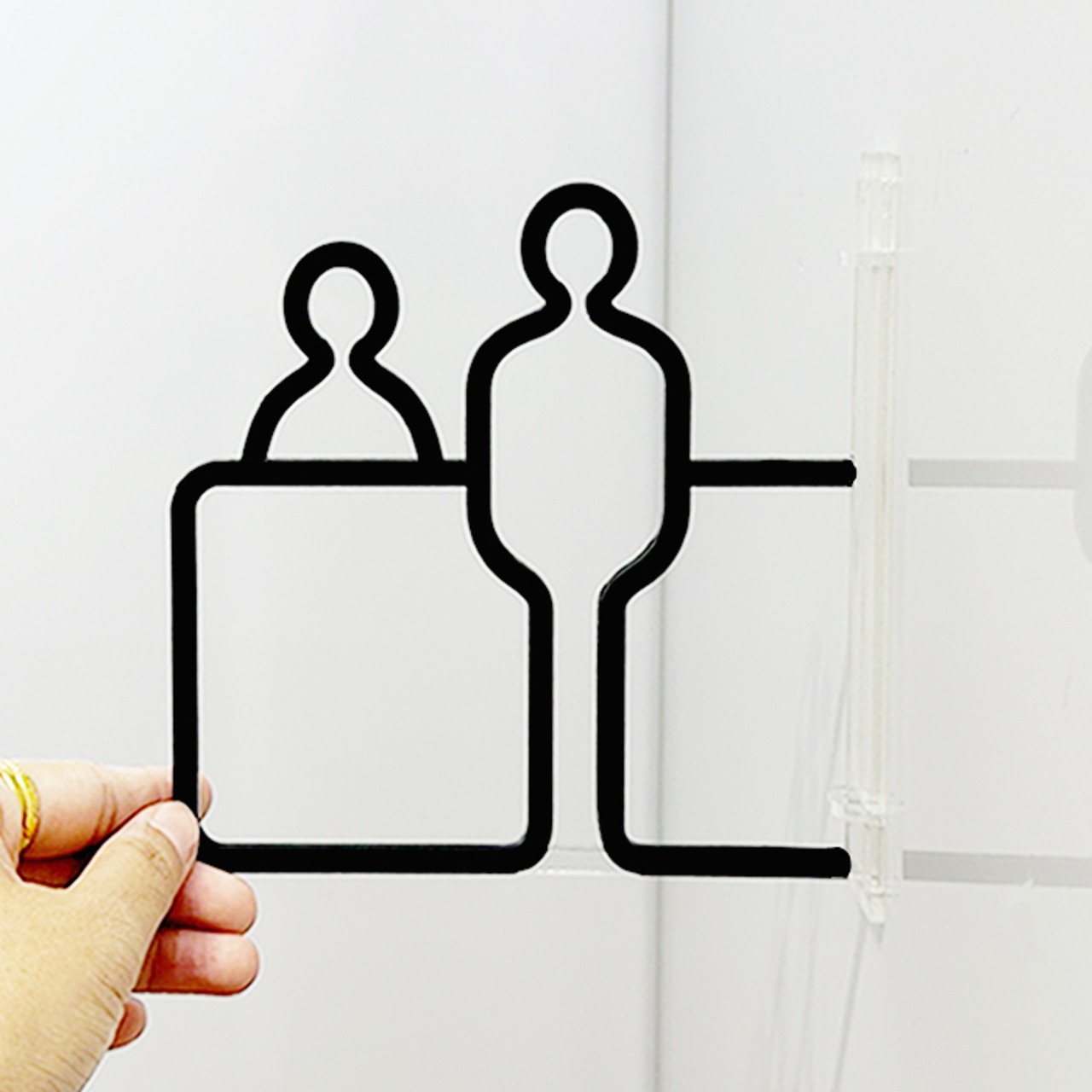 ツケレルン（1Wayピクトサイン）軽量 アクリル 突き出し 看板 （カウンター 受付 サイン）1way-0093 - 2