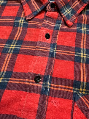 80~90s / USA製 / AMERICAN EDITION / print flannel / REMAKE