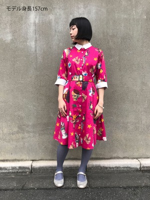 【アウトレット品】ワンピース　シスター社（ピンク）Lサイズ