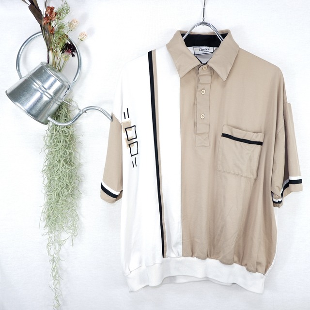 [XL] Classics Geometry Polo Shirt | 幾何学 ポロシャツ