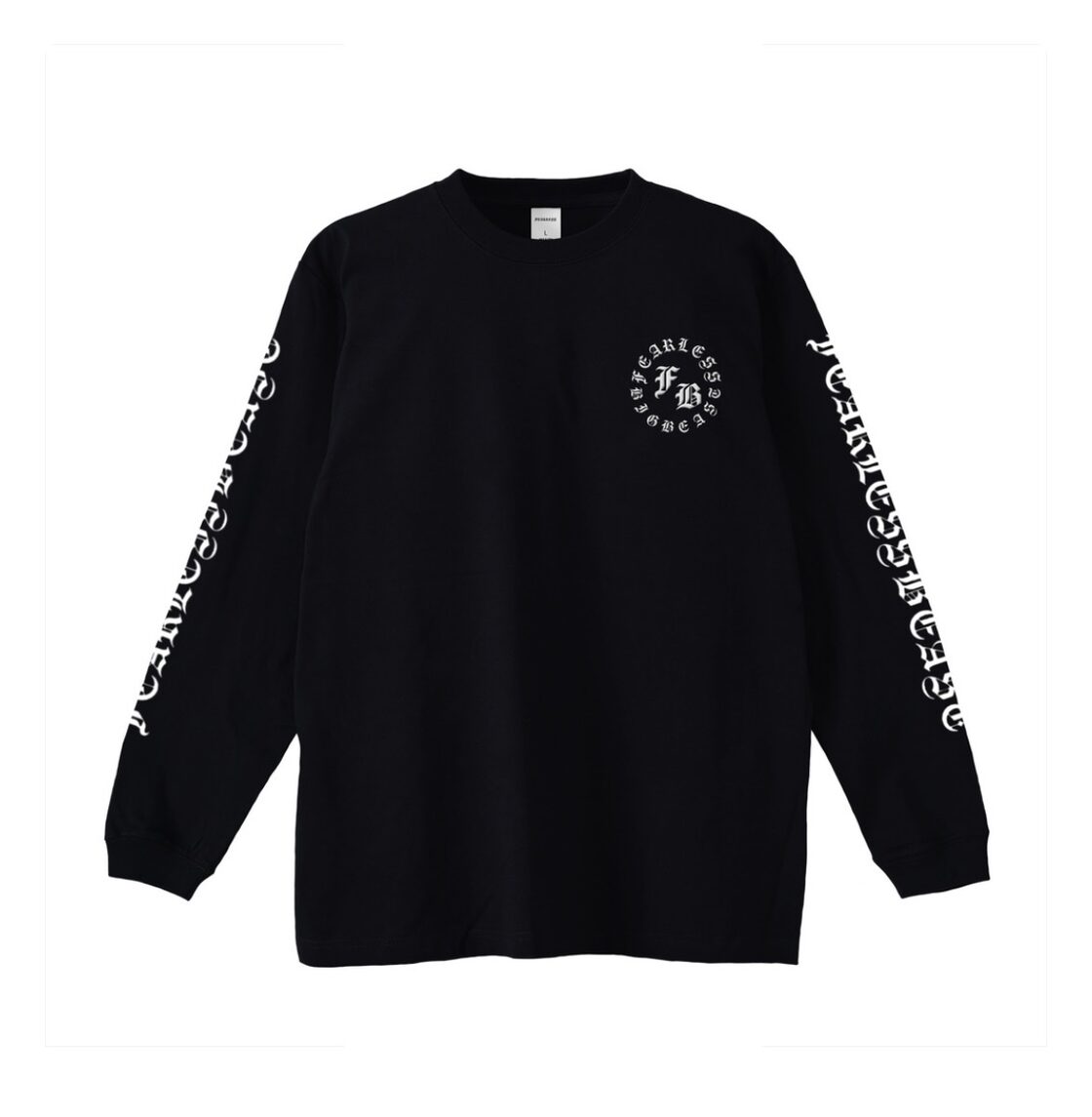 fearless long Tee/BLACK front刺繍 back logo | Pay ID