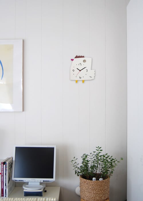 絵本作家 五味太郎 オリジナル時計・クロック「にわとり」 | 五味太郎