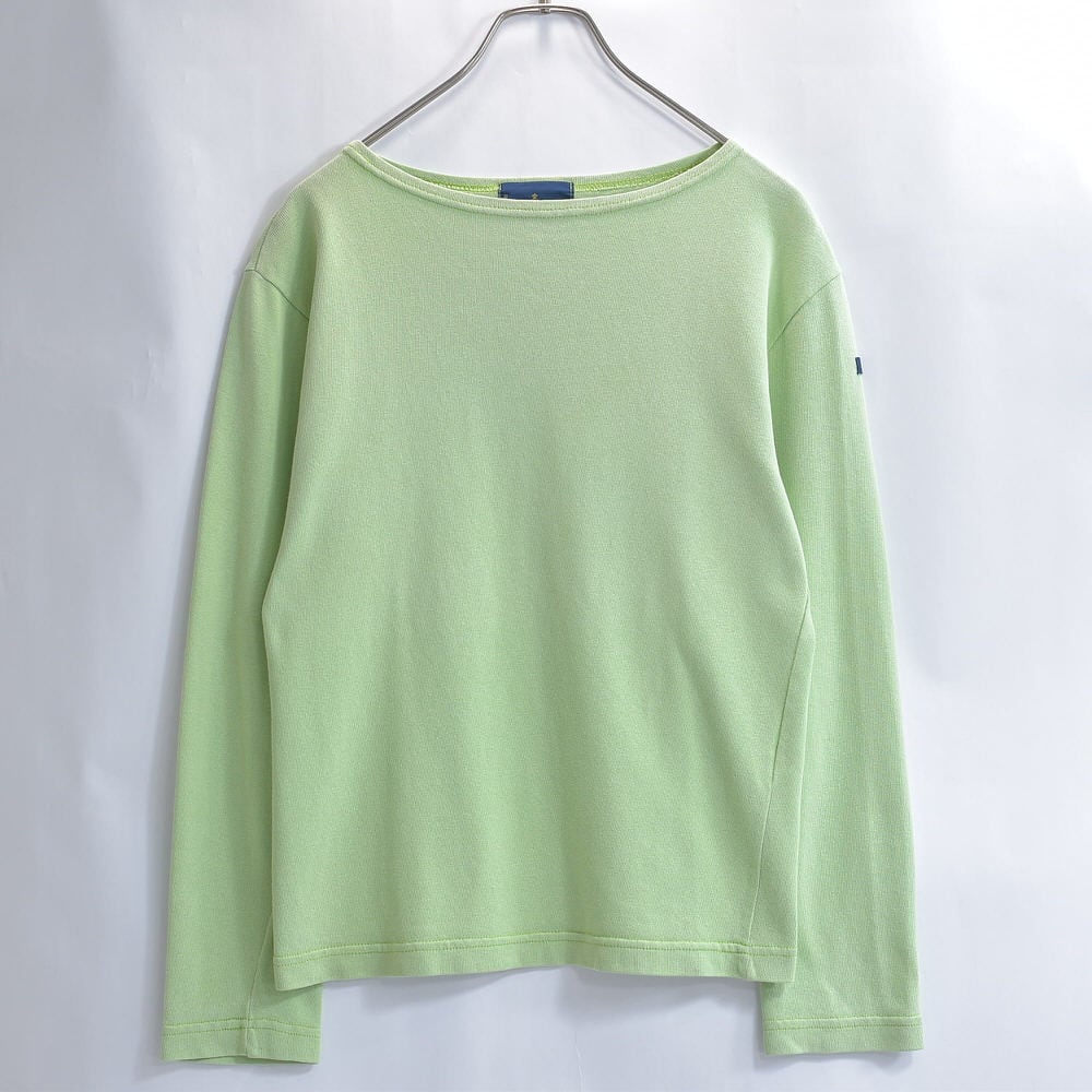 【タグ付・新品】Le minor ワイドカットソー VERT ルミノア グリーン Le Minor（ルミノア） ボートネック＆ビッグシルエット ボーダー