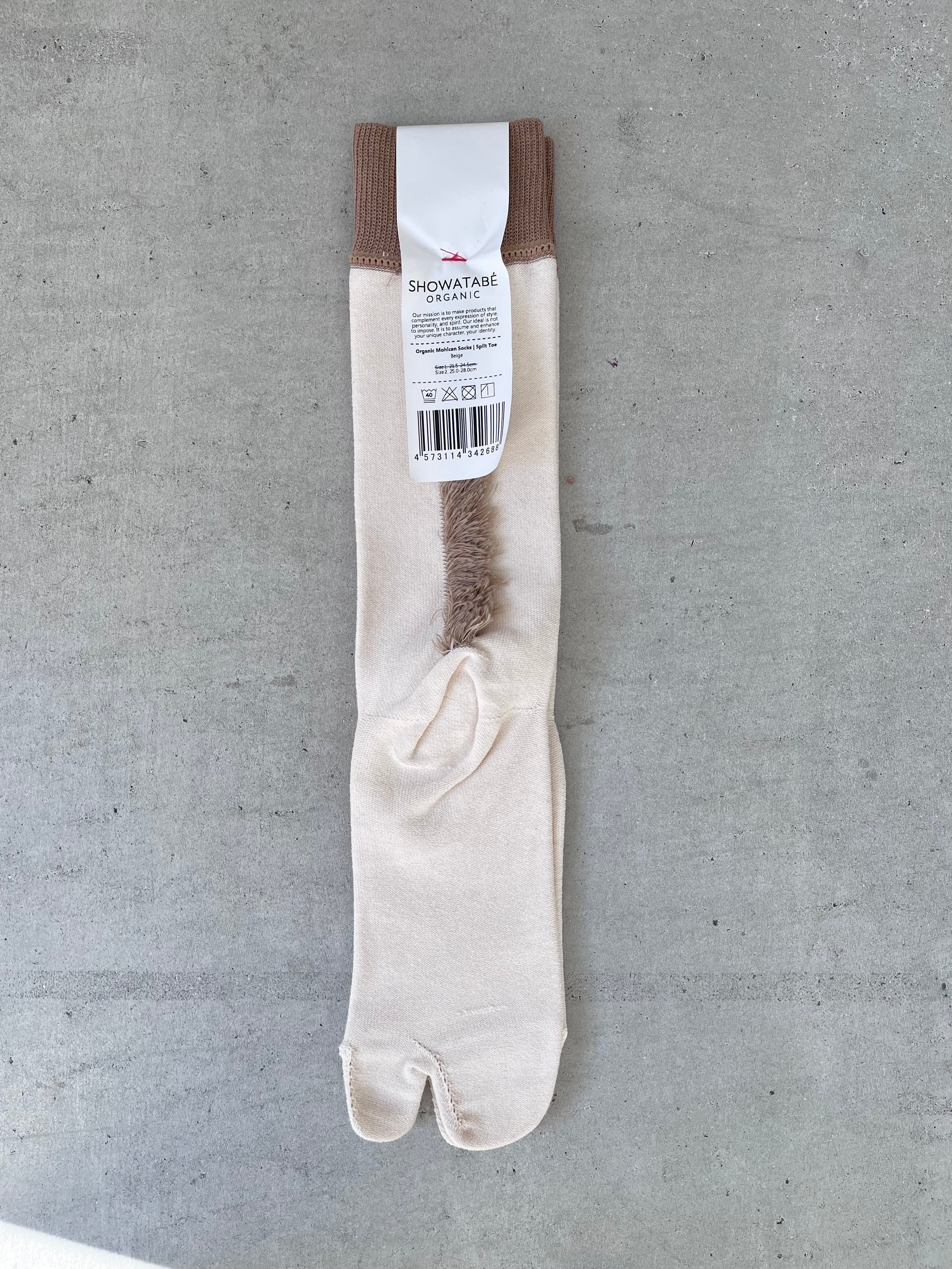 SHO WATABÉ / 【25cm-28cm】Organic Mohican Socks split toe
